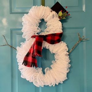 Snowman Wreath